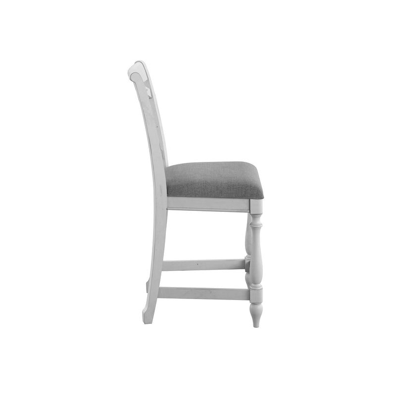 Slat Back Barstools (Set of 2) - Gray