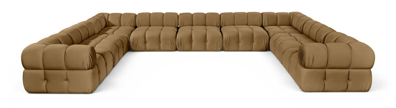 Orin - Velvet Performance Fabric Upholstered 9 Piece Sectional