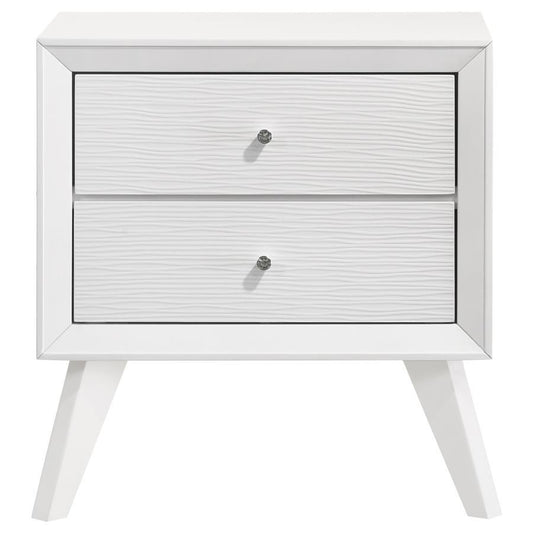 Janelle - 2-Drawer Nightstand - White