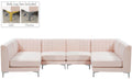 Alina - Modular Sectional 6 Piece - Pink - Fabric