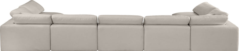 Comfy - 7 Piece Linen Modular Armless Sectional