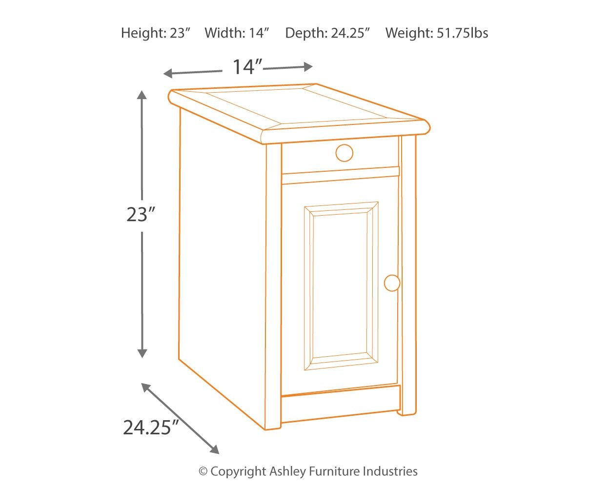 Bolanburg - Chair Side End Table