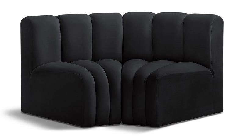 Arc - Velvet 2 Piece Modular Sofa
