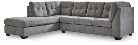 Gray / 2-Piece Sectional With Left Arm Facing Corner Chaise