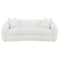 Isabella - Faux Sheepskin Upholstered Sofa Natural - Ivory