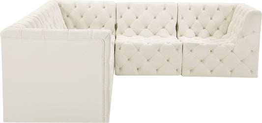 Tuft - Modular Sectional 5 Piece - Cream