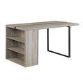 Patwin - Dining Table - Gray Oak & Black Finish