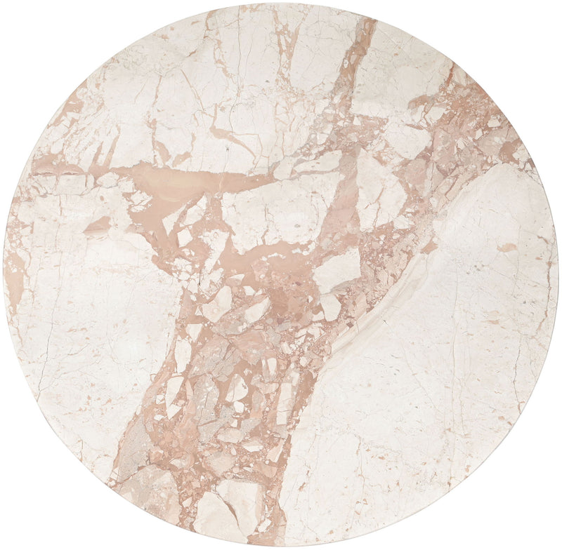 Varenna - Marble Top And Acacia Wood Base Coffee Table - Cream