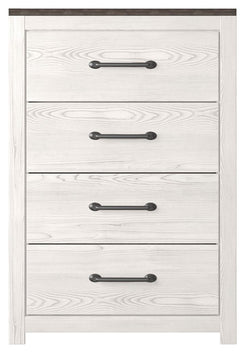Gerridan - Four Drawer Chest - White / Gray