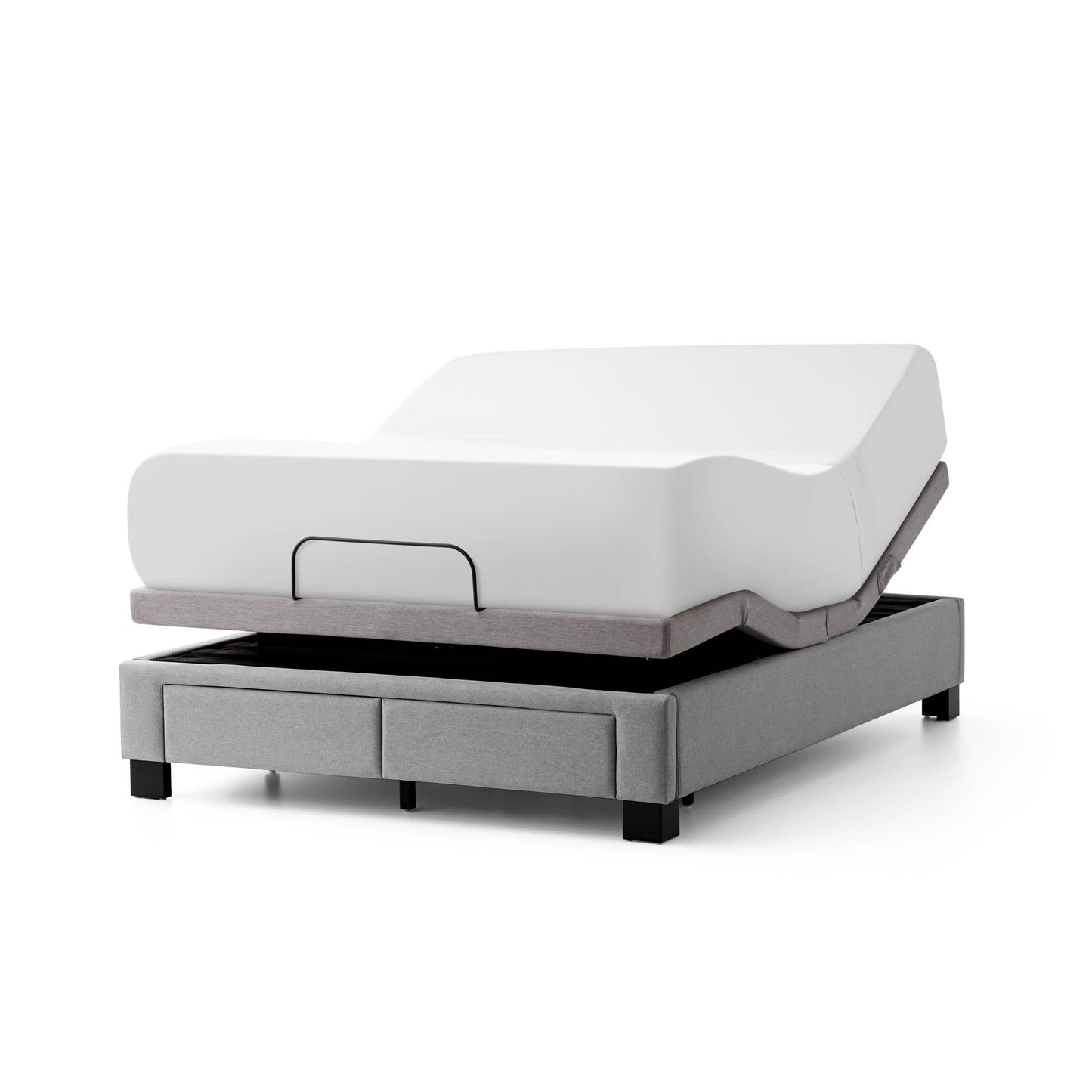 Duncan - California King Platform Bed Base - Stone