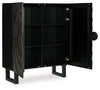 Fosterman - Accent Cabinet - Distressed Black