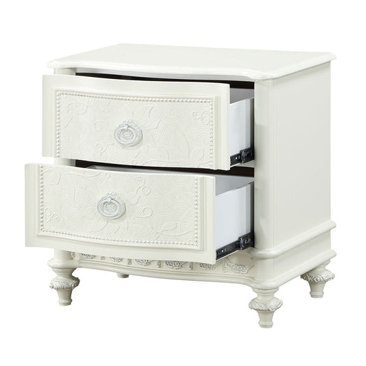 Dorothy - Nightstand With 2 Drawers - Ivory