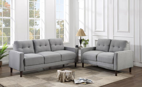 Gray / 2 Pc. Sofa, Loveseat