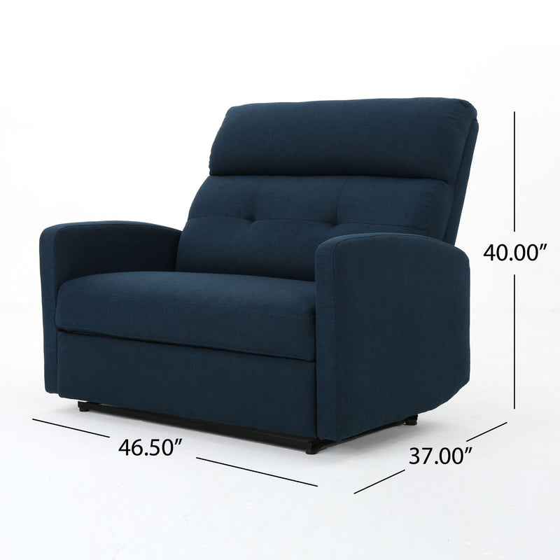 Alma - Contemporary Upholstered Loveseat Recliner