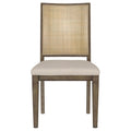 Matisse - Woven Rattan Back Dining Side Chair Brown (Set of 2) - Light Brown