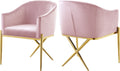 Xavier - Dining Chair with Gold Legs