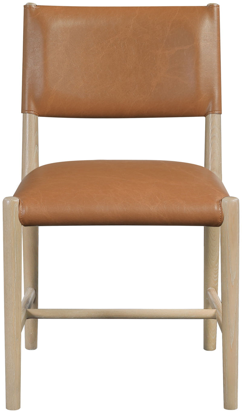 Andie - Vegan Leather Upholstered Dining Chair (Set of 2) - Natural Base