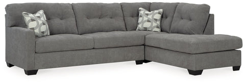 Gray / 2 Pc. Right Arm Facing Corner Chaise Sectional