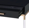 Adiel - Desk - Black & Gold Finish