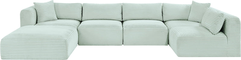 Shaggy - 6 Piece Modular U-Shaped Sectional