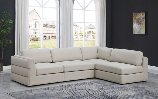 Beckham - Modular Sectional 4 Piece - Beige - Fabric