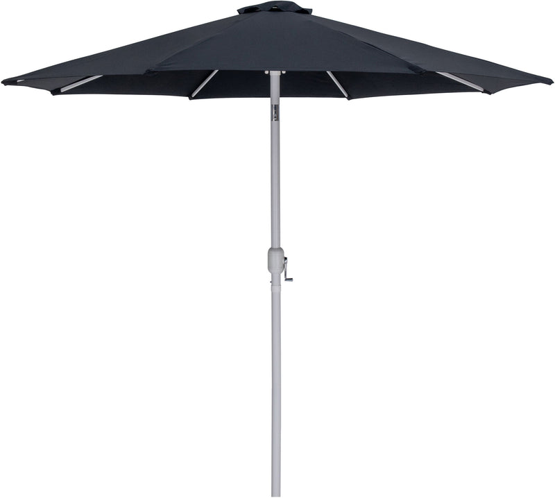 Fiji - Aluminum Patio Umbrella With Square Teak And White Base