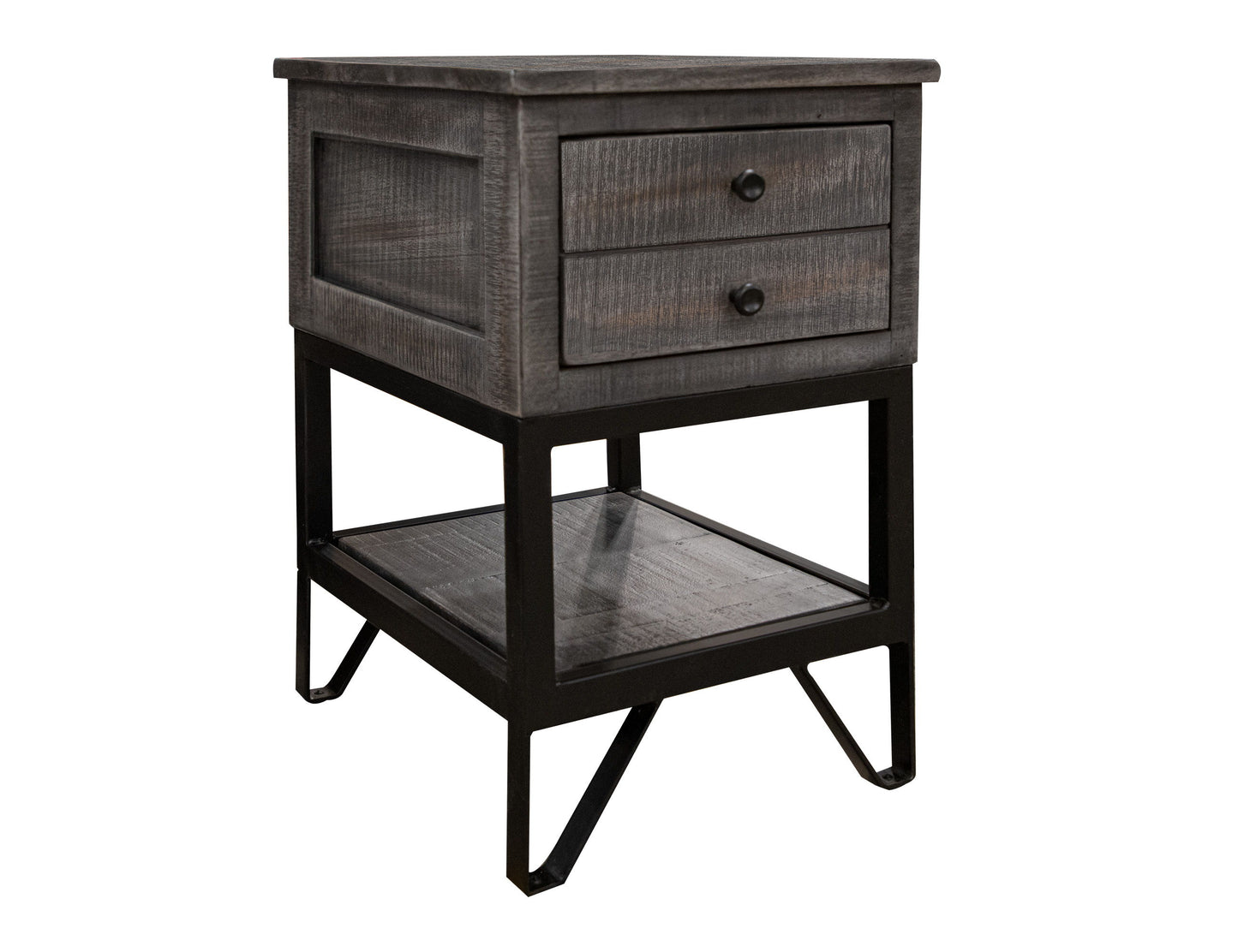 Moro - Chairside Table - Two Tone Warm Gray