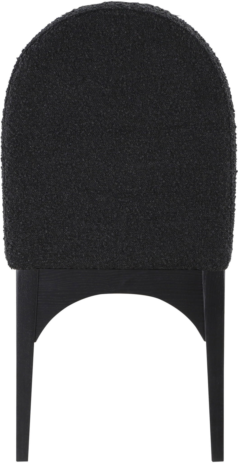 Waldorf - Boucle Dining Side Chair With Black Legs