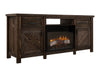 Dutton - TV Stand For Electric Fireplace - Rookwood Brown