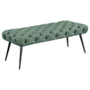 Ella - Upholstered Tufted Bench Metal Legs