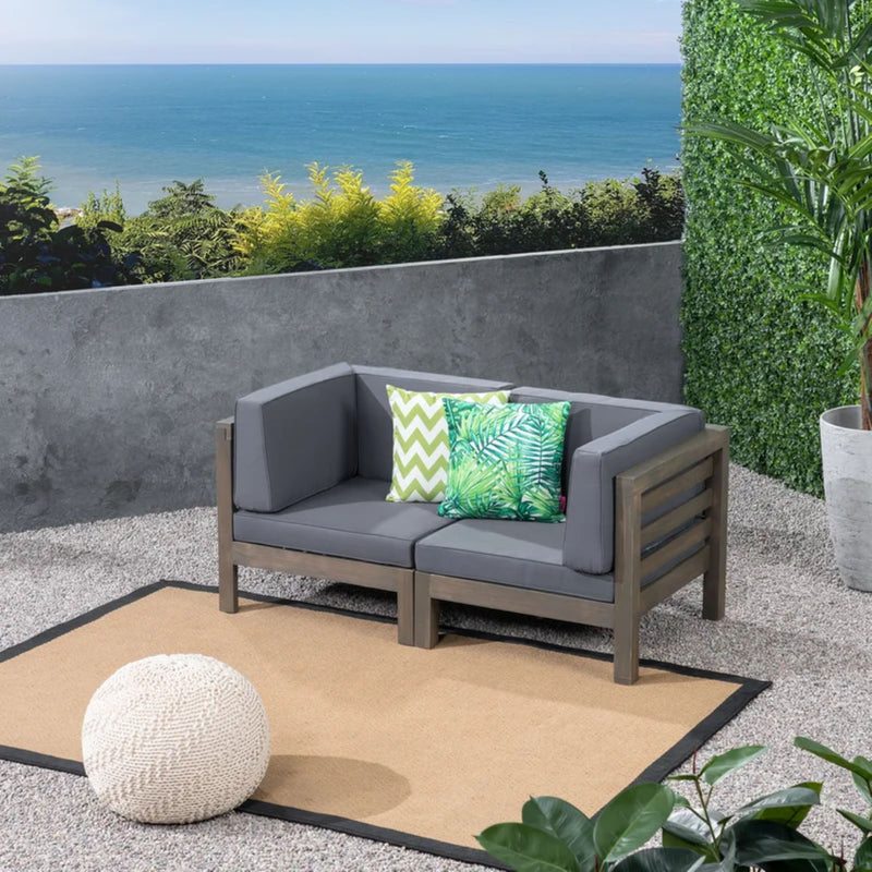 Oana - 2 Piece Loveseat Set With Water Resistant Cushions