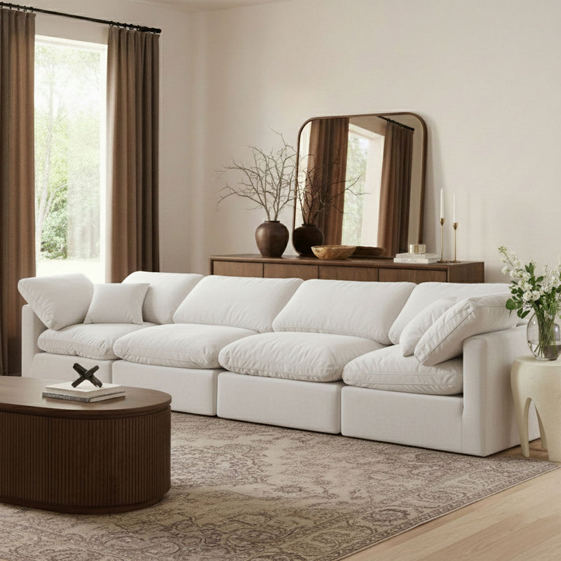 Indulge - Velvet 4 Seat Modular Sofa