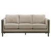 Islington - Fabric Upholstered Panel Arm Sofa - Taupe