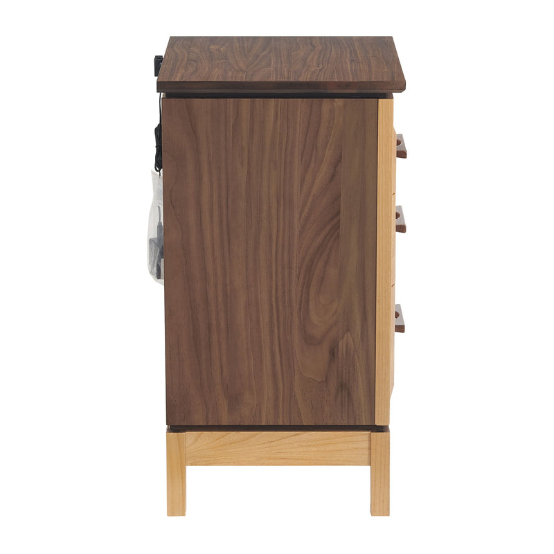 Addison - Small 3-Drawer Nightstand - Natural