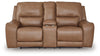 DeepWakes - Power Reclining Loveseat / Console / Adjustable Headrest