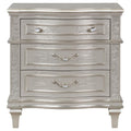 Evangeline - 3-Drawer Nightstand - Silver Oak