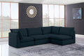 Mackenzie - Modular Sectional 4 Piece - Navy - Fabric