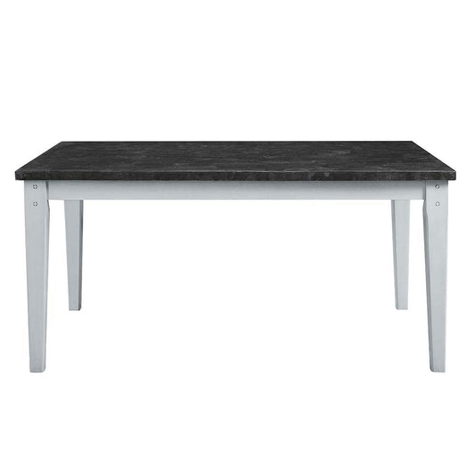 Lanton - Dining Table - Natural Marble & Antique White