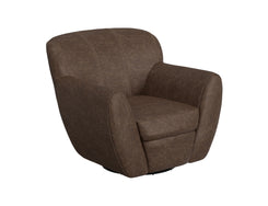 Tamesis - Swivel Accent Chair Armchair - Chocolate Brown