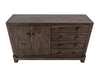 Atenas - Console With 4 Drawer And 2 Doors - Dark Brown