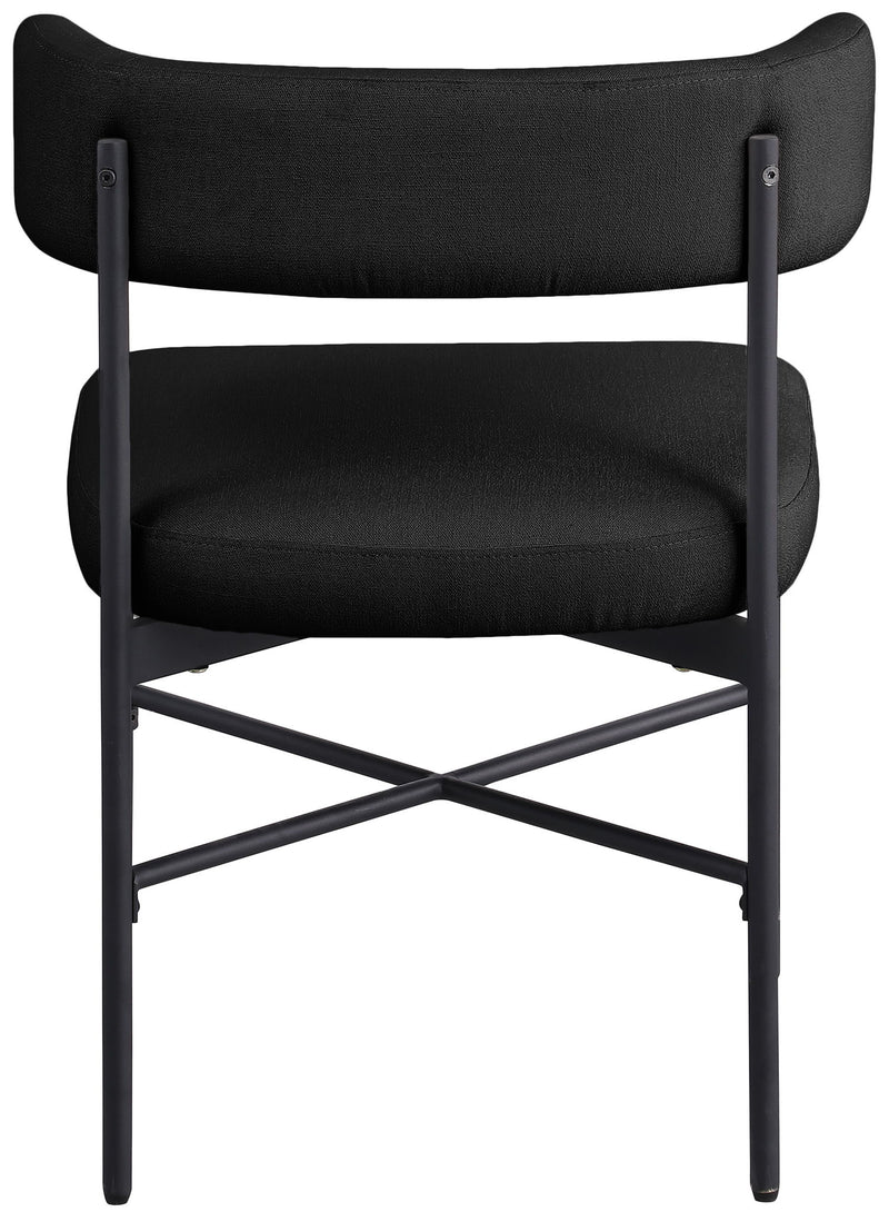 Rivage - Durable Dining Chair With Black Frame (Set of 2)