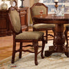 Chateau De Ville - Counter Height Chair (Set of 2) - Fabric & Cherry Finish