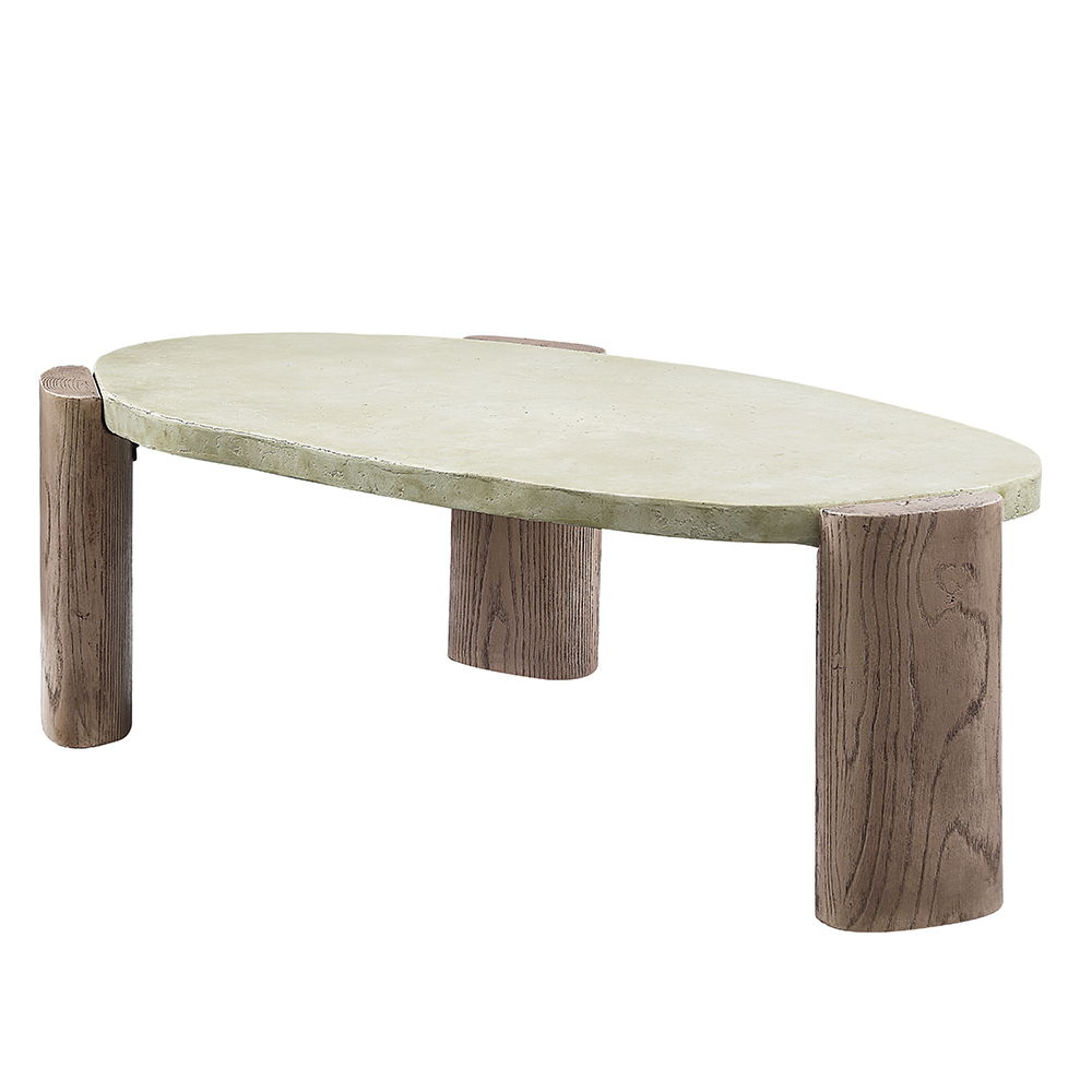 Jacinda - Coffee Table - Weathered Gray & Oak