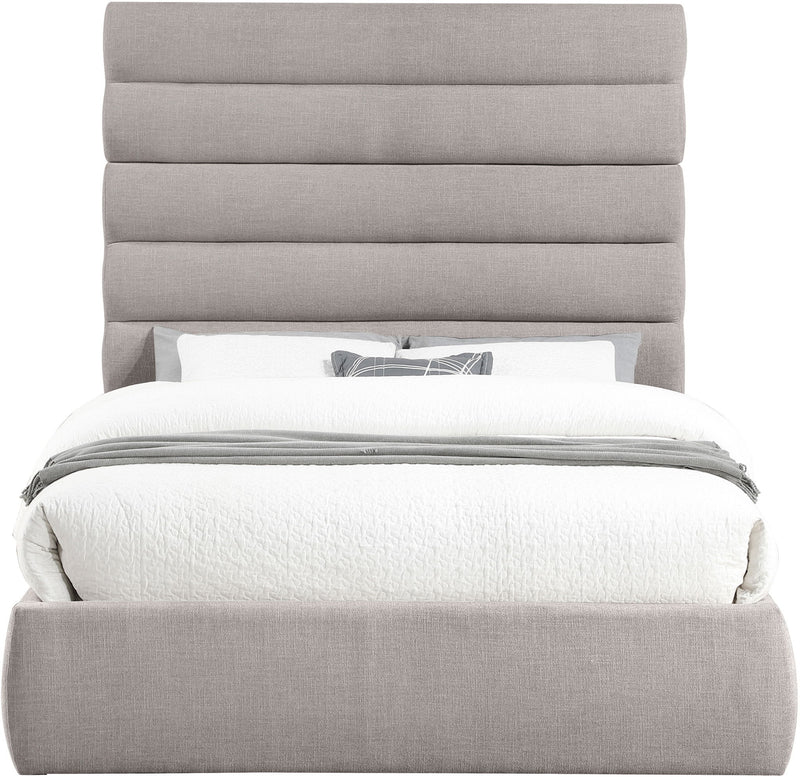 Adam - Linen Fabric Bed With 70.5" Headboard