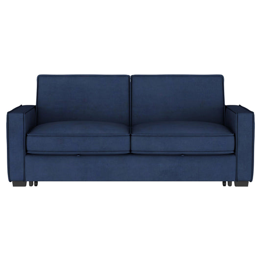 Gretchen - Upholstered Convertible Sleeper Sofa Bed - Navy Blue