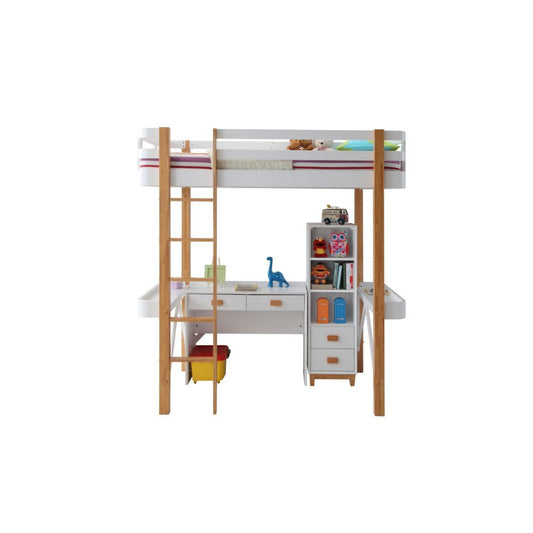 Rutherford - Bookcase - White & Natural