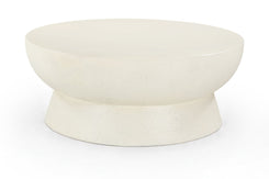 Avaya - Concrete And Fiberglass Indoor / Outdoor Coffee Table - Cream