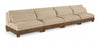 Turin - 4 Piece Fabric Upholstered Modular Armless Sofa
