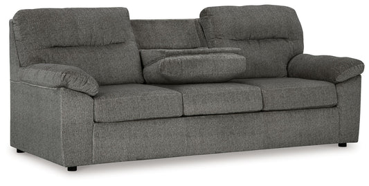 Bindura - Mineral - Sofa With Drop Down Table