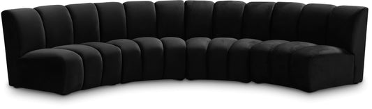 Infinity - 4 Piece Velvet Modular Sectional